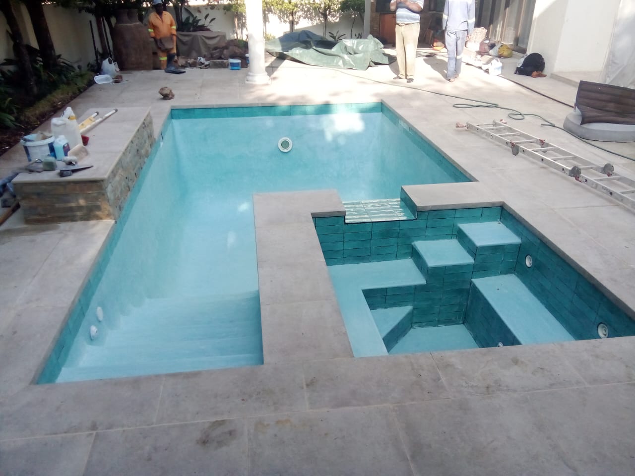 07 - sky-blue marbelite New Pools with Pebblebrooke Pools- Lonehill Sandton